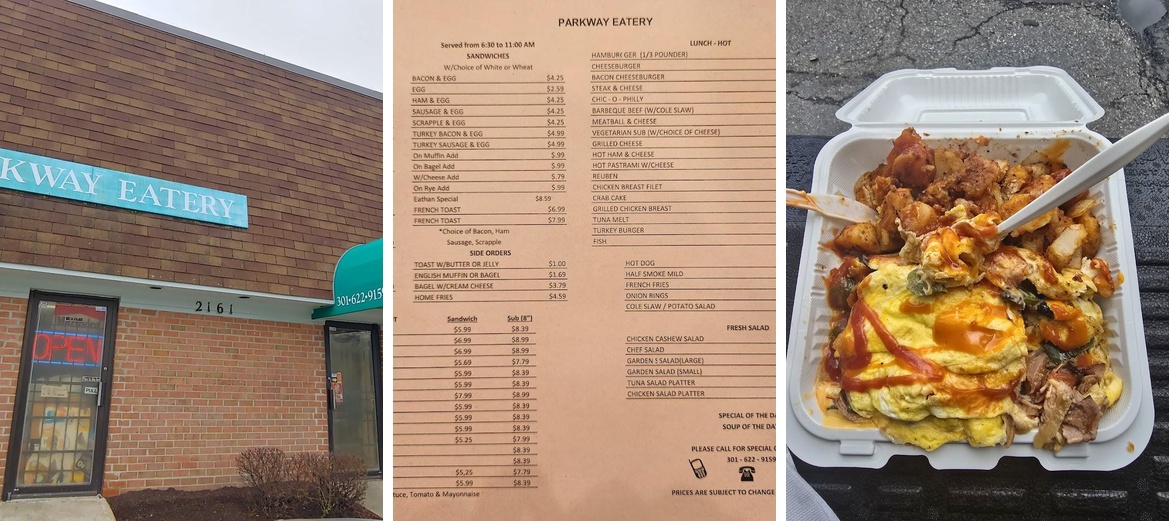 Parkway Eatery Menu